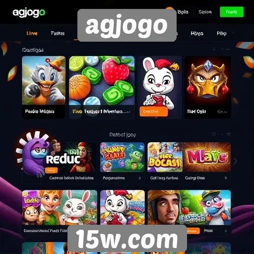 Navegação intuitiva no site AGJogo
